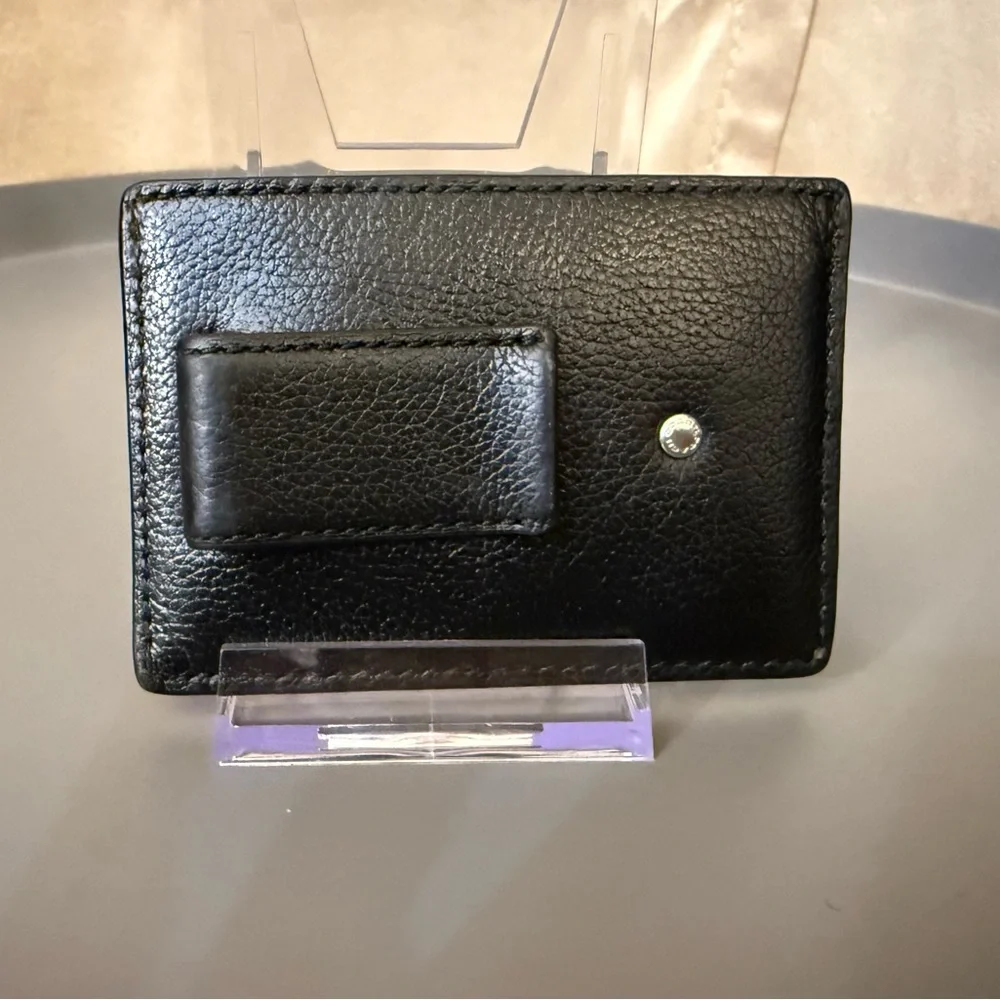 Coach Black Leather Card Case